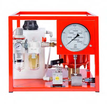 Air driven bolt tensioning pump unit