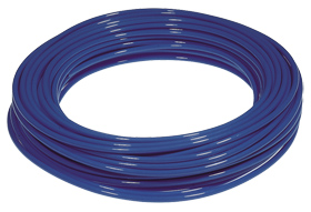Tube pneumatique calibré en bobine - Polyéthylène - 10x8 mm - Bleu - 25 m - P. max: 6 bar