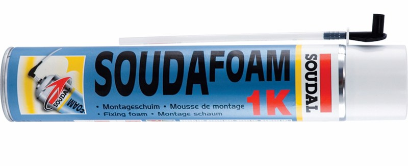 Mousse PU Soudal Soudafoam 1K -500ml. (12 PIECES)