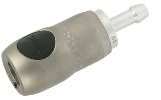 STAUBLI quick-release coupling - RSI - Fluted fitting Ø8mm - 6mm - Stainless Steel - NBR - 12 bar