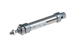 Round cylinder ISO6432 - Ø20 - Stroke: 400 - 10 bar - Double acting - S.S. Rod - Ends in alum.