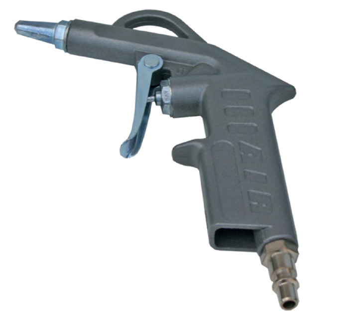 Short Blow gun - Out: 2 mm - connexion Ø: G1/4"F - Alu - Max: 12 bar