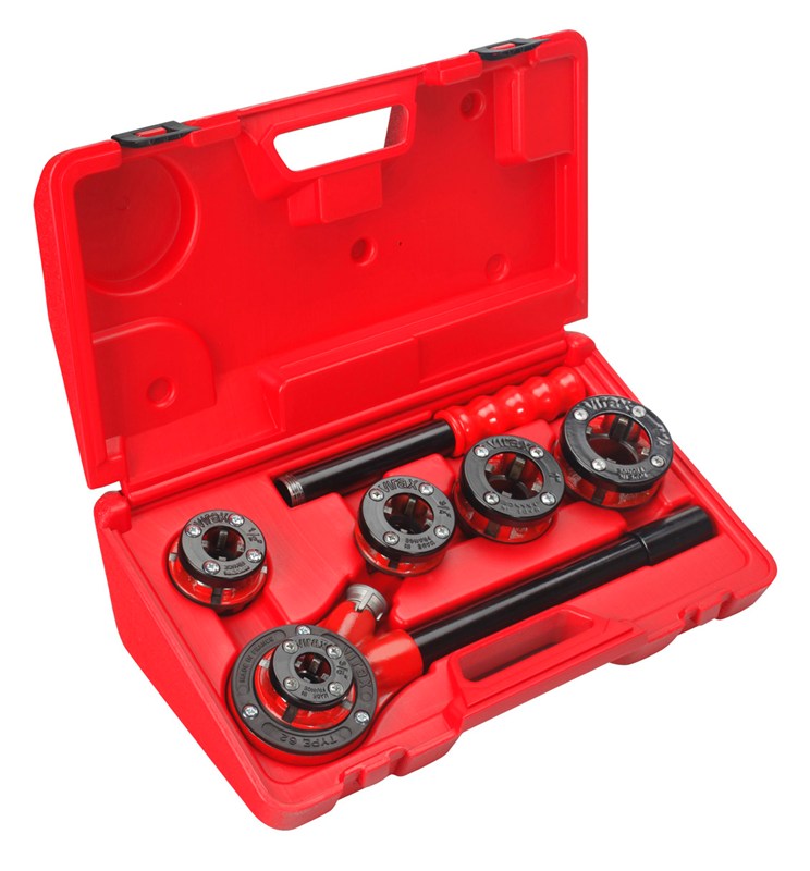 Filière manuelle Virax - Ø 1/2" à 1"1/4 en coffret plastique
