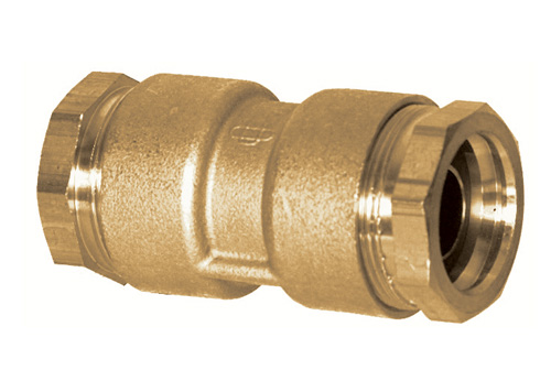 HUOT compression fitting - Straight double - 1/2" (21,1 mm) - For PE hose - 16 bar