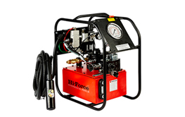 7 Bar air driven hydraulic torque wrench pump - premium line - analogue gauge