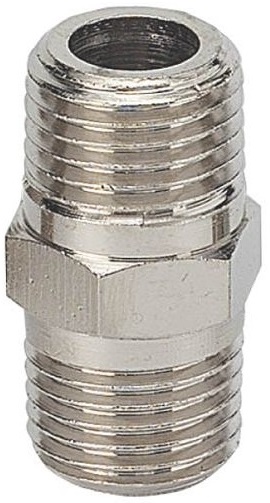 Raccord en laiton METAL WORK Série A2 - mamelon conique inégal R 1/4" - R 1/2" - max. 60 bar