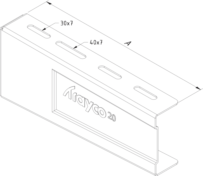 Console murale Trayco 200mm - sendzimir 3kN #