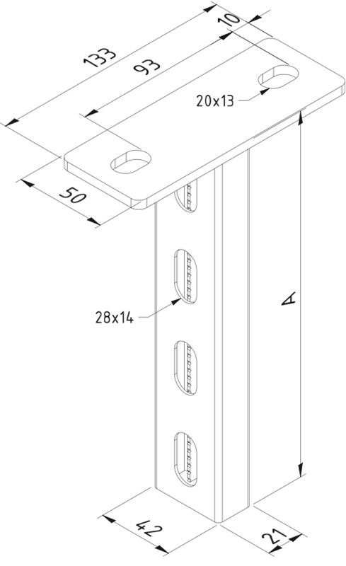 Trayco - Pendart  L=300  galvanisé à chaud*