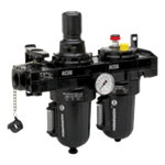 FRL + shut-off valve Serie BL68 G3/4" - 40 µm - 17 bar - Automatic drain - 0,4 to 8 bar