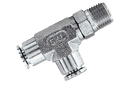 Raccords pour tubes - Té conique - Inox 316 - 1/4'' M - Ø12 mm - 20 bar