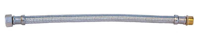 Flexible tresse inox  MF  Ø 3/8" x 600 mm + joint