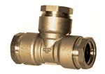 HUOT compression fitting - Tee - 3/4" (27,5 mm) - For PE hose - 16 bar