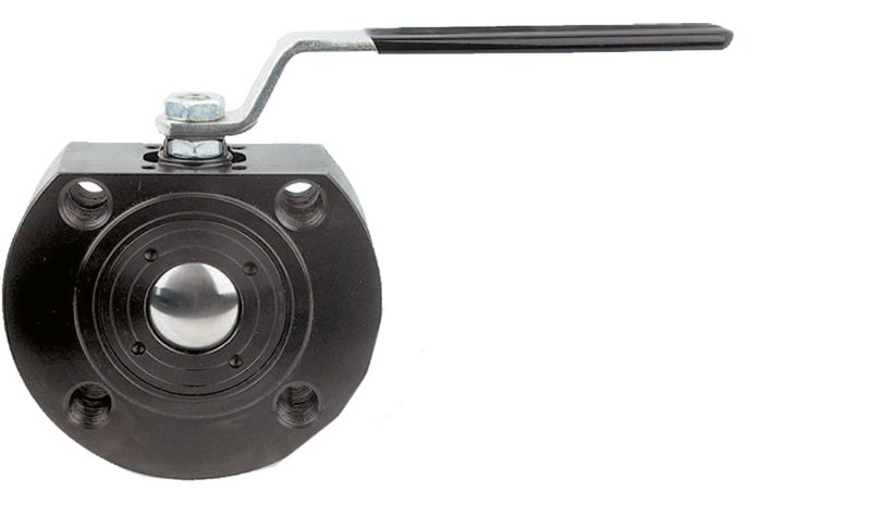Ball valve - Steel body - PTFE - DN25 - Wafer GN40 - PN40 - 2/2 - Fire Safe - 180°C