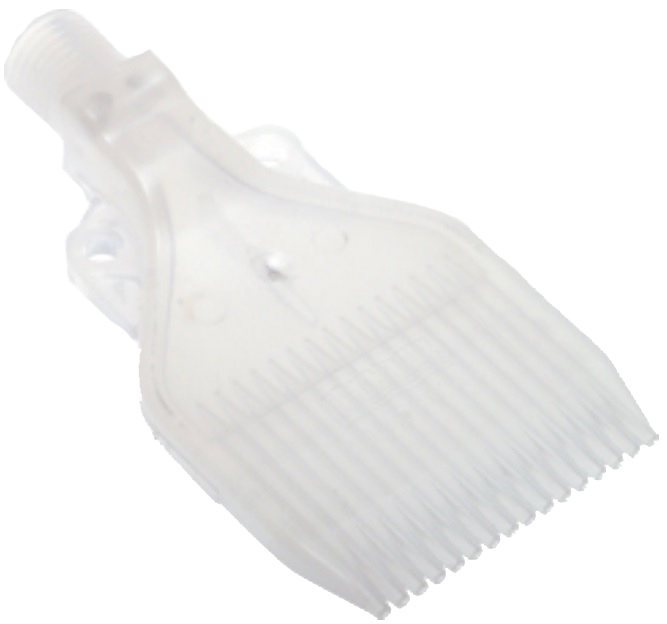 Buses de soufflage plates - Largeur: 47mm - G1/4"M - Q à 4bar: 416l/min - PP - Pmax.: 6 bar