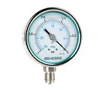 SS VACUMETER D100 BOTTON ENTRY -1+3