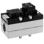 Distributeur à tiroir ISO 5599-1 taille 2 AVENTICS Série 581 - 5/3 centre fermé - Cde électropneuma.