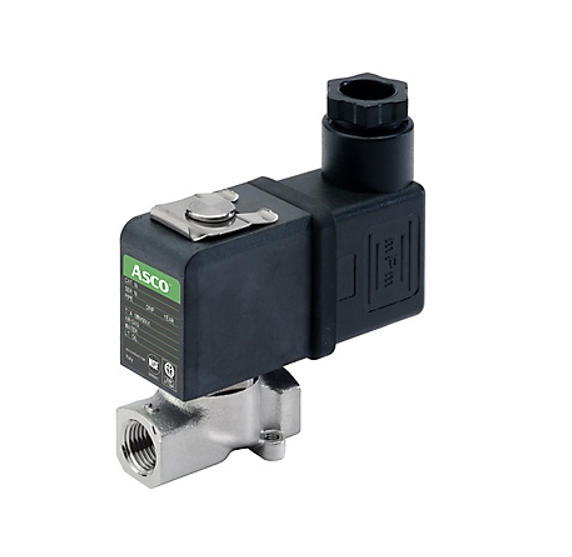 Electrovanne à commande directe ASCO Série 256 2/2 NF - Inox - EPDM - G1/4" - 0,10 m³/h - 110/50