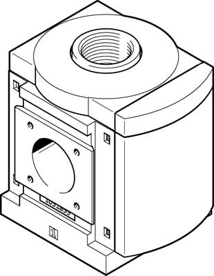Diverter block FESTO Serie MS - G1" - Working pressure: 0 to 20 bar - Q: 45000 l/min