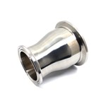 Clamp concentric reducer - 316L Stainless steel - Clamp: 50,5/50,5  mm - Tube 38/25 mm