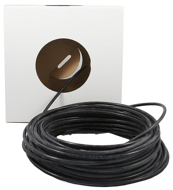 Tube pneumatique calibré en bobine - Polyamide - 8x6 mm - Noir - 25 m - P. max: 19 bar