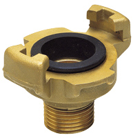 Raccords express pour tuyaux - Coupleur - Laiton jaune - 3/8" M - Pmax: 10 bar - Norme NF-E 29573