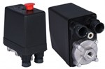 Pressostat pour compresseur à air comprimé - triphasé - 12 bar - 1x 1/4"F - 1x Ø6mm