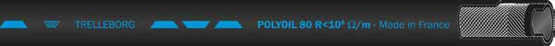 Hose POLYOIL - NBR - 8x15 mm - Black - Max pressure: 20 bar - Bursting pressure : 80 bar