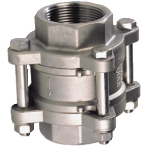 Clapets anti-retour - Inox 316 - PTFE - G1/4" FF - PN63 - Montage toute position - 200°C