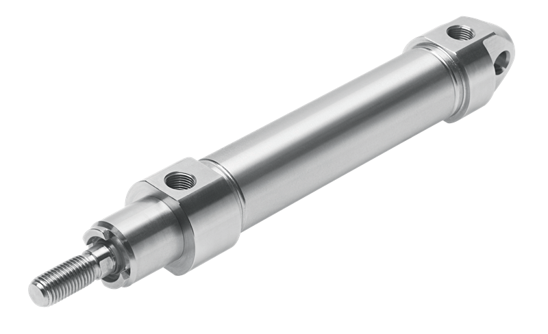 Vérins cylindrique full Inox ISO 6432 - Ø 12 - Course: 5 - Pression:10 bar - Double effet
