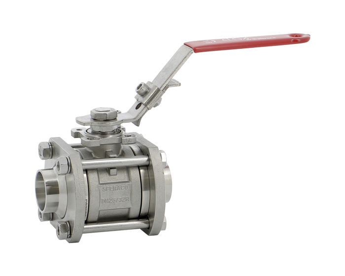 Ball valve 3 pieces Serie ELSA - DN32 - Butt Welding