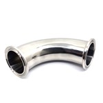 Clamp Bend 90° - 316L Stainless steel - Clamp: 64 mm - Tube 51 mm
