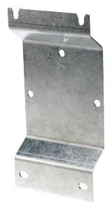 Équerre de fixation murale standard, inox AISI 316L/1.4404