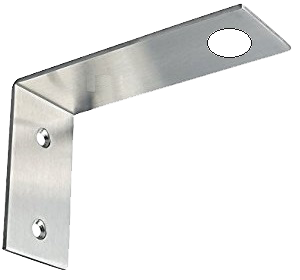 Mounting brackets for wall mounting of Gemü 1436 positioner
