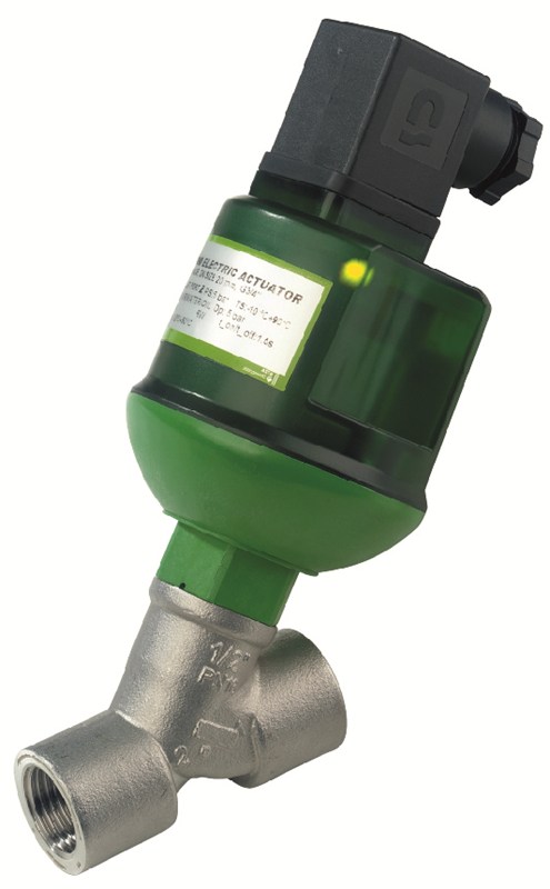 Globe valve - Angle Stainless Steel 316L body - NBR - G3/4'' FF - PN10 - 2/2 - 24VDC - 90°C