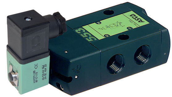 Distributeurs en ligne avec joint - 3/2 Monostable NF - G1/2" - Commande Electropneumatique - 24/DC