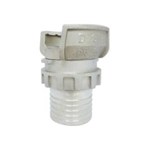 Raccord DSP pour flexible - Coupleur DN100 - Aluminium - Embout cannelé Ø100 mm - avec verrou