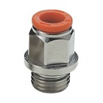 Push-in fitting - Cylindrical straight - Nickel-plated brass - 1/8" M - Ø5 mm - 16 bar