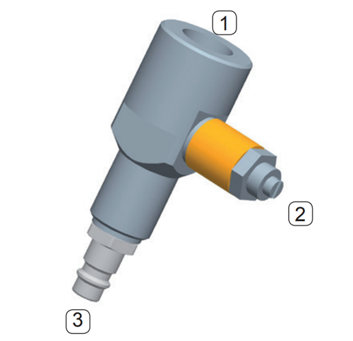 Measuring chamber with quick coupling for dew point temperature sensor - PN10