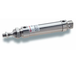 Round cylinder ISO6432 Full Stainless Steel - Ø12 - Stroke: 150 - 10 bar - Double effet--