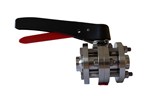 Butterfly valve DIN serie 2 - Between flanges to weld - DN25 - 316L polished - EPDM - Lever