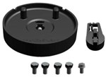 Kit de montage VDI/VDE 3845 NAMUR avec roue de transmission pour actionneur rotatif pneumatique