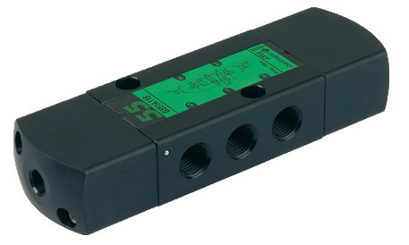 Spool valve - 5/2 Bi - G1/4" - Air operated - Pneumatic return - With gaskets