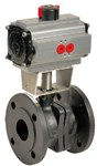 Ball valve - GG25 Cast Iron body - PTFE/FPM - DN125 - Flanges GN10/16 - PN16 - 2/2 - 200°C