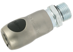 STAUBLI quick-release coupling - RSI - Threaded - Male G1/4" - 8mm - Stainless Steel - NBR - 16 bar
