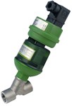 Globe valve - Angle Stainless Steel 316L body - FPM (Viton®) - G3/4'' FF - PN10 - 230/50 - 145°C
