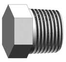 Raccords "Push on" pour tubes - Bouchon à 6 pans - PVDF - R1/8" M - 10 bar