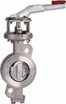 Butterfly valve - Stain.Steel body - Metal - DN50 - Wafer GN10 - PN25 - Manually operated - 320°C