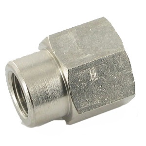 Manchon inégal en laiton nickelé - 1/8" - 1/4" F - 60 bar