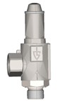 Soupape de sécurité en inox GOETZE Série 451 - échappement canalisé - G1/2"M - tarage 7,0 bar