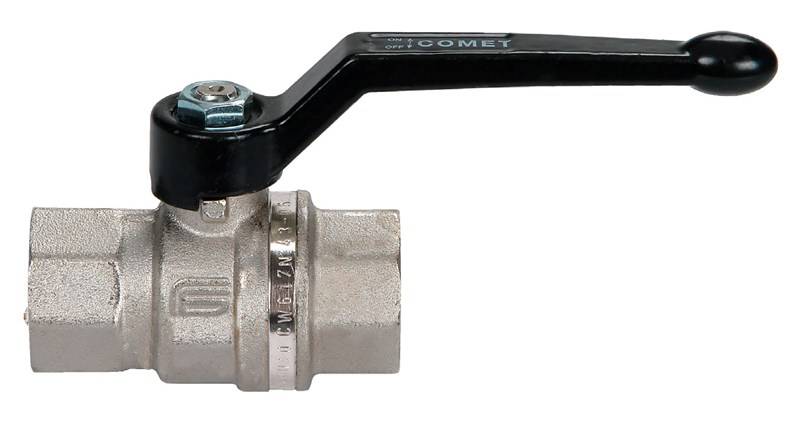 Ball valve - Brass body - PTFE - G1/2'' FF - PN40 - 2/2 - 2 pieces - 90°C
